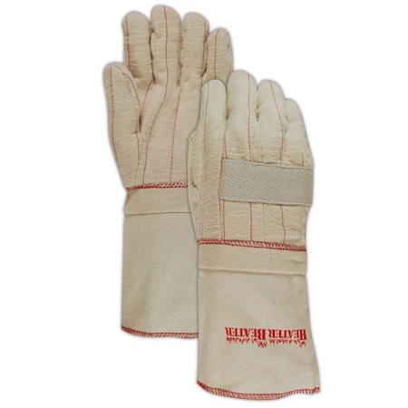 Magid Heater Beater 24 oz Cotton Canvas Hot Mill Gloves, 12PK 3977KTNEG